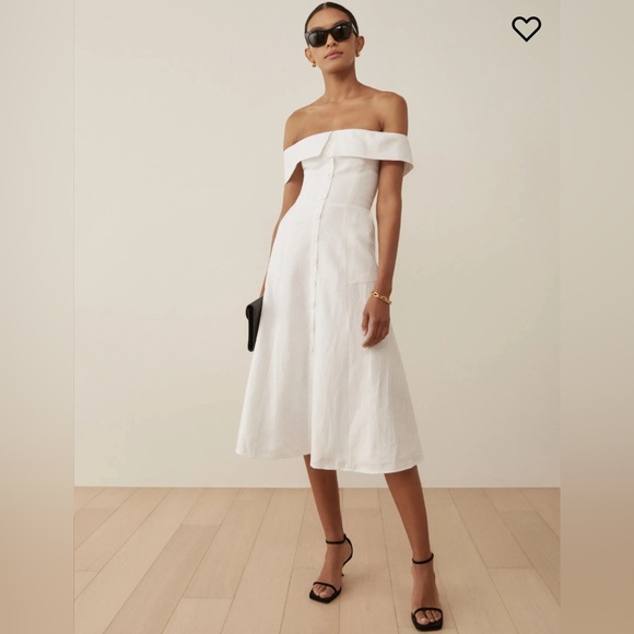 Reformation Adriel Linen Dress - Picture 1 of 7